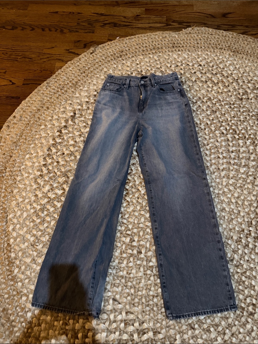 Hudson Jeans Women’s High-Rise Wide-Leg Jeans - Faded Blue Denim